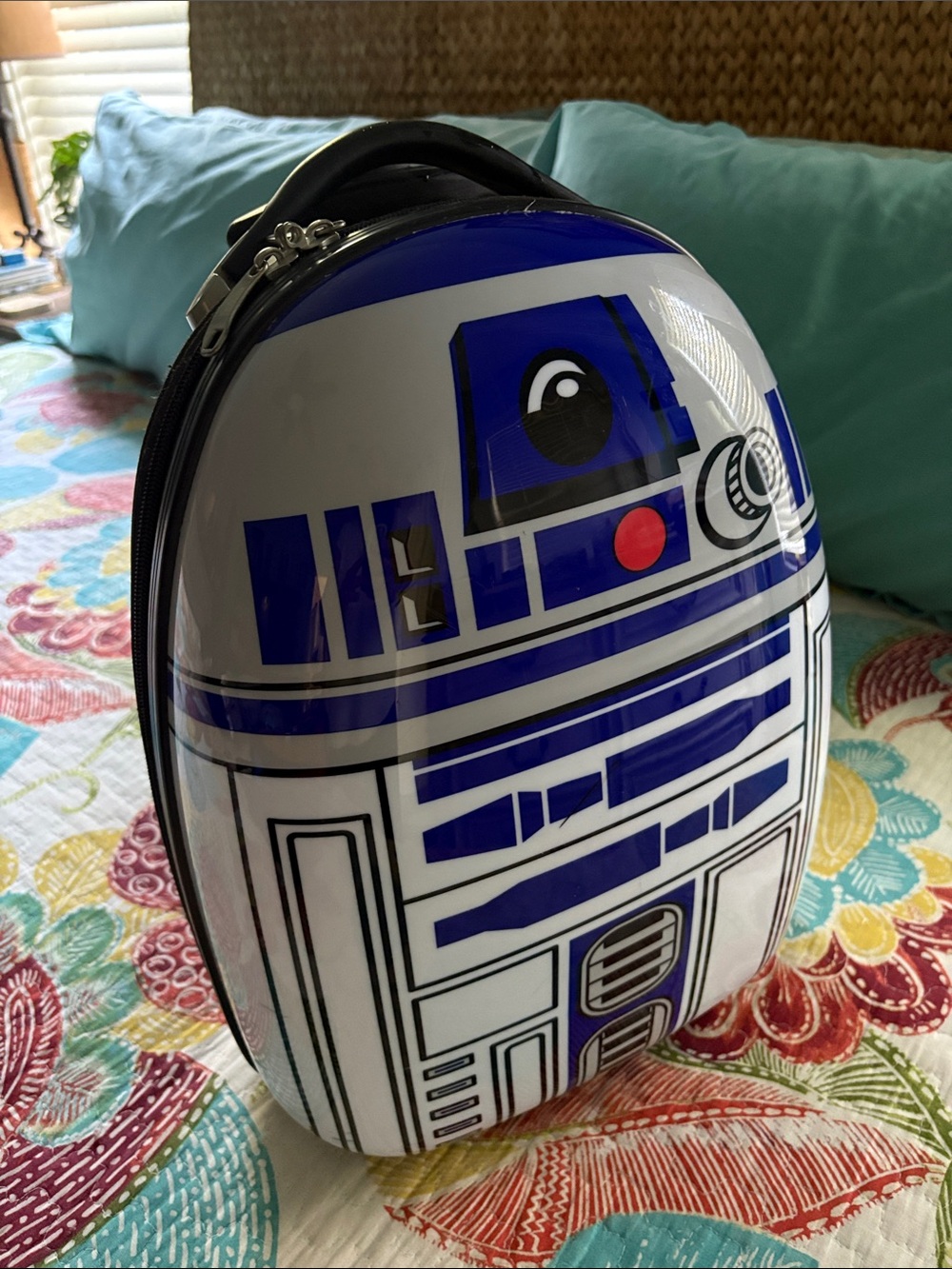 Star Wars themed R2-D2 Hard Shell Backpack - Blue, White, Red, Black